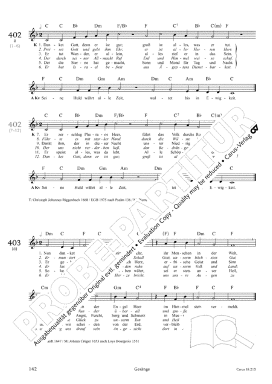 Gitarrenbuch zum Gotteslob Guitar scores gallery preview page 136