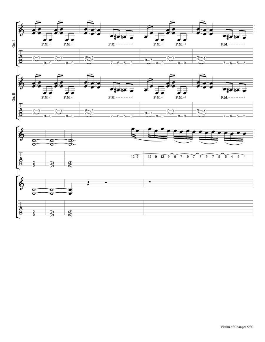 Victim Of Changes Small Ensemble scores gallery preview page 5