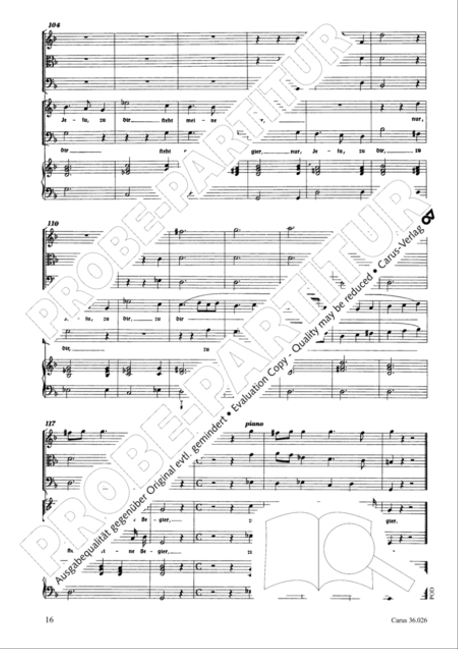 Now I indeed believe (Ich halte es dafur) Choir scores gallery preview page 17