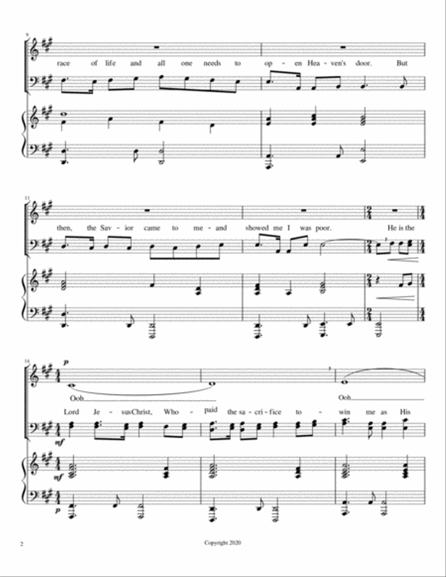 He is God 4-Part scores gallery preview page 2