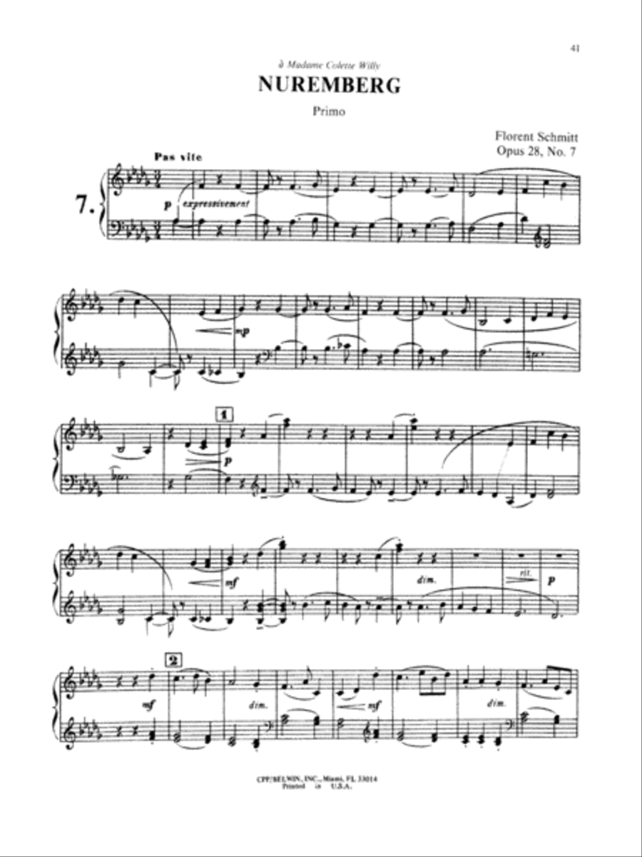 Schmitt: Album of Piano Duets, Volume II Piano Duet scores gallery preview page 2