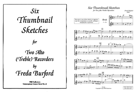 Six Thumbnail Sketches (playing score)