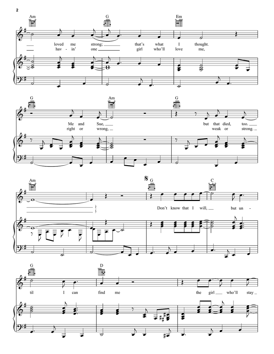 Solitary Man Acoustic Guitar scores gallery preview page 2