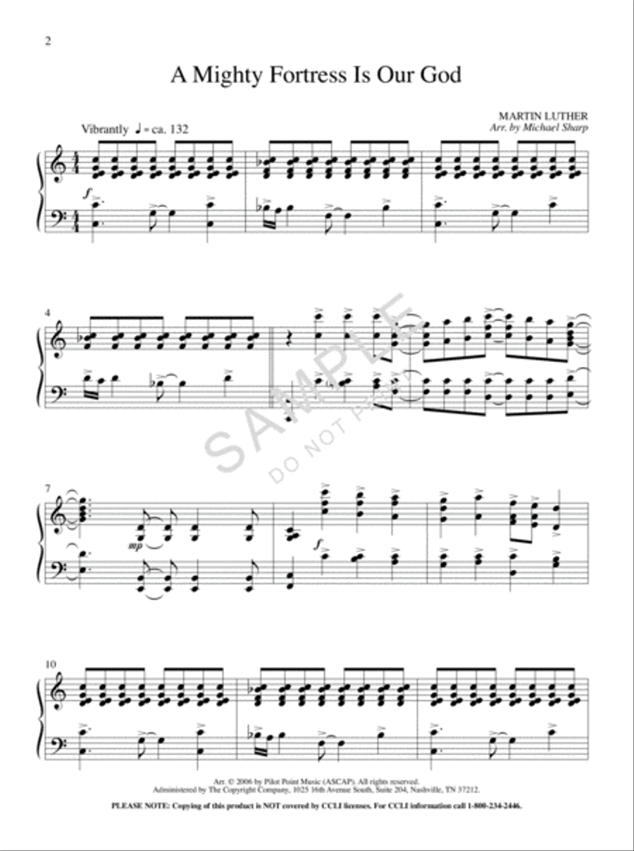 Eternal Praise Piano Solo scores gallery preview page 2