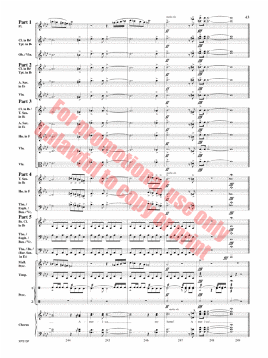 Armed Forces The Pride of America! Concert Band scores gallery preview page 44