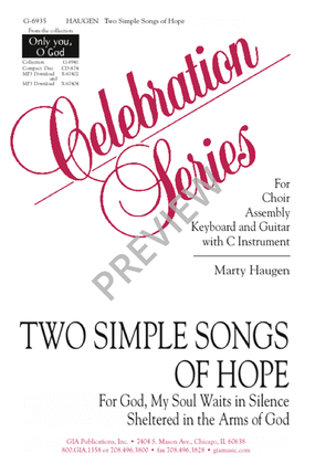 Book cover for Two Simple Songs of Hope