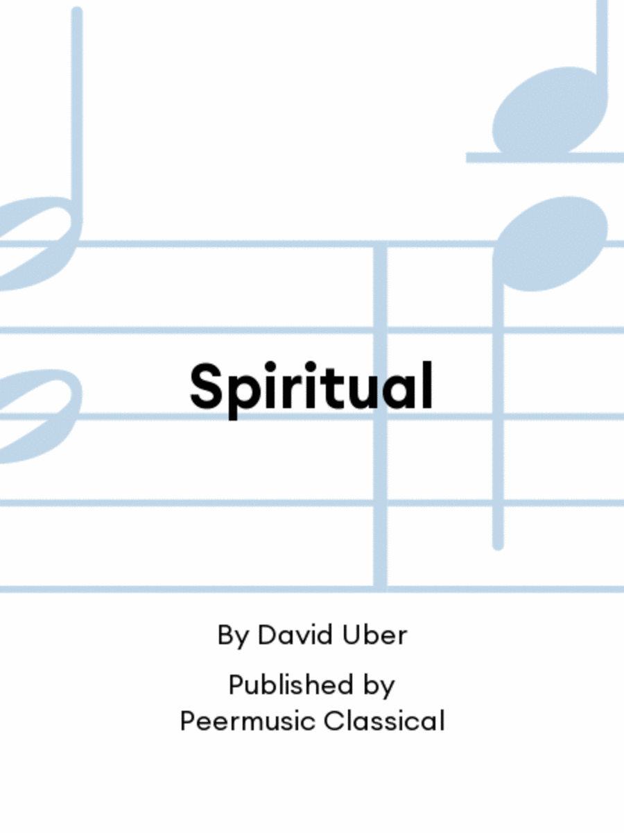 Spiritual Spiritual Score scores gallery preview page 1