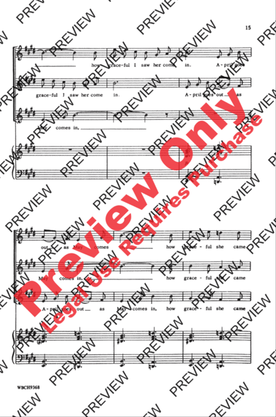 Three Spanish Ballades Women's Choir scores gallery preview page 15
