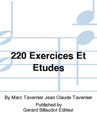 Book cover for 220 Exercices Et Etudes