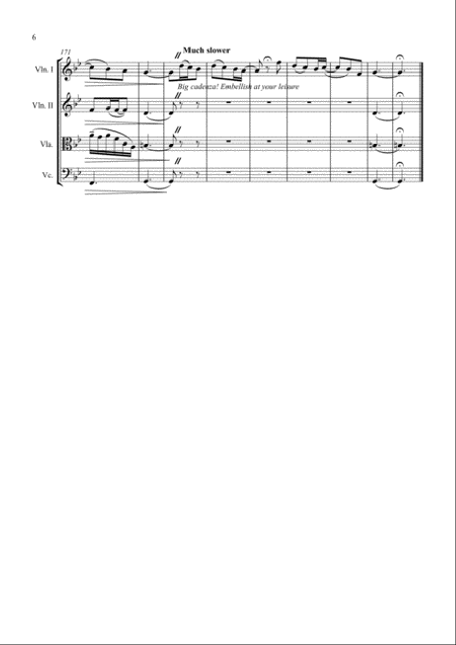 Kiss From A Rose Kiss From A Rose String Quartet scores gallery preview page 6