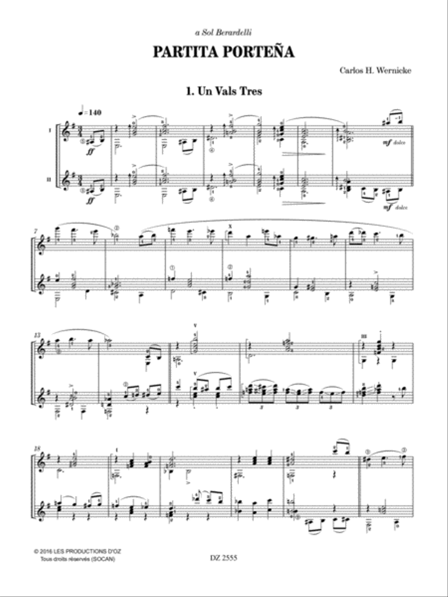 Partita Porteña Partita Porteña Classical Guitar scores gallery preview page 4