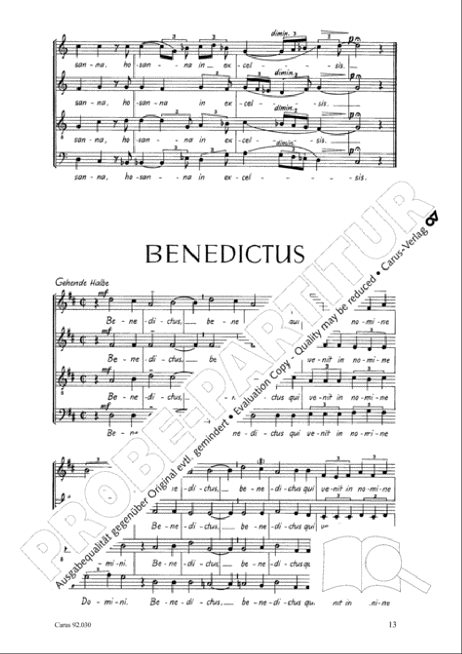 Kleine Messe in F 4-Part scores gallery preview page 14