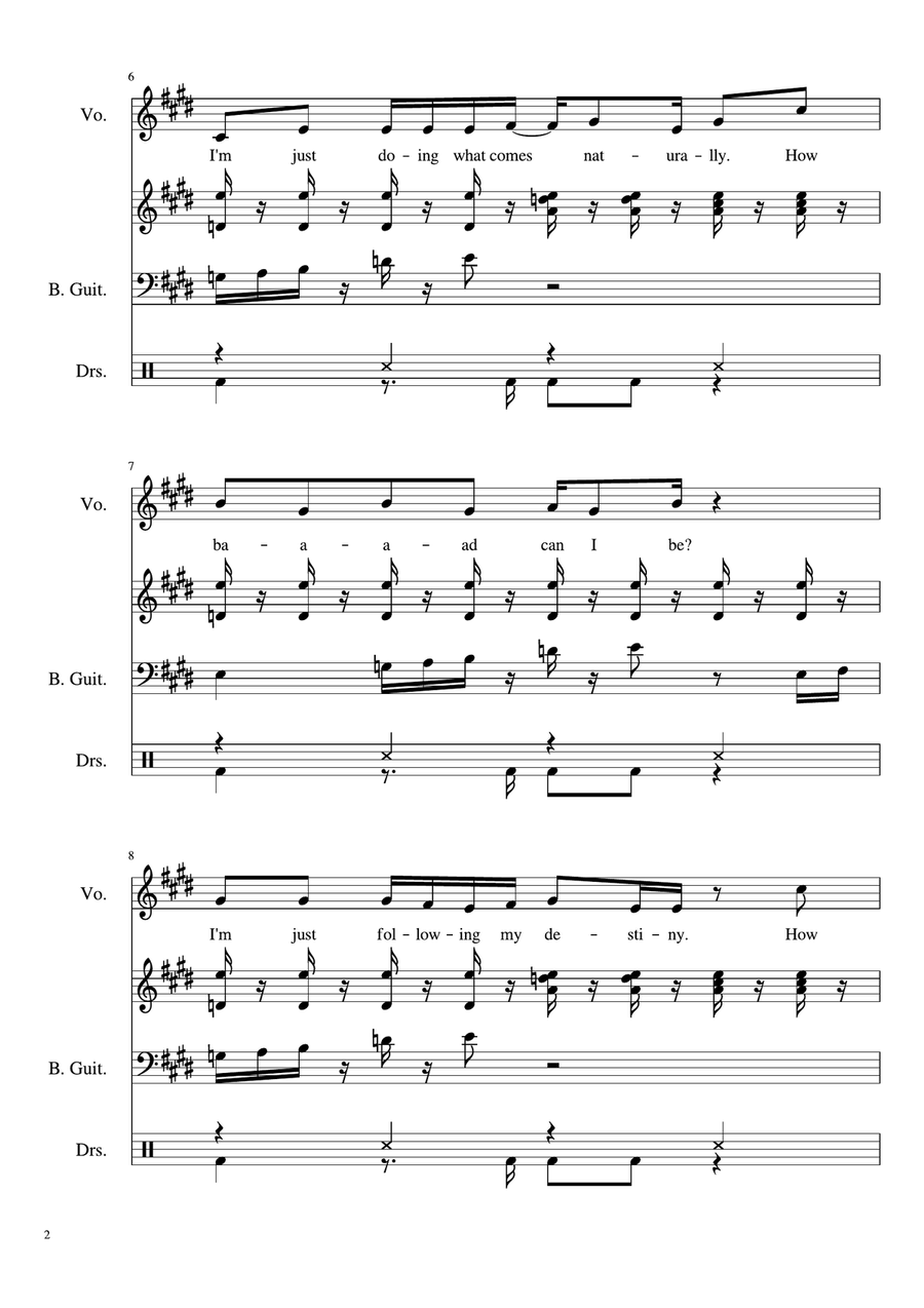 How Bad Can I Be Choir scores gallery preview page 2