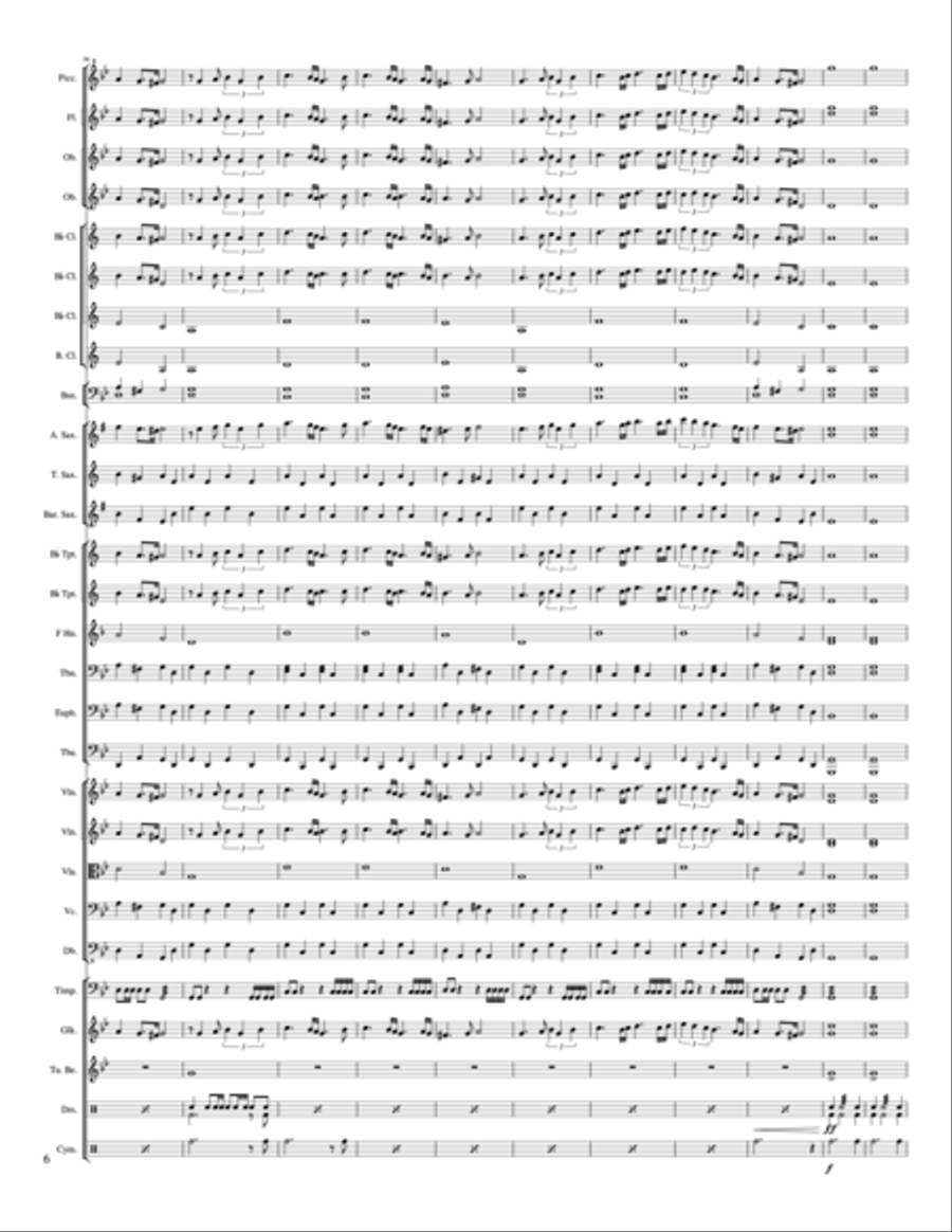 Amo Per Lei Concert Band scores gallery preview page 6