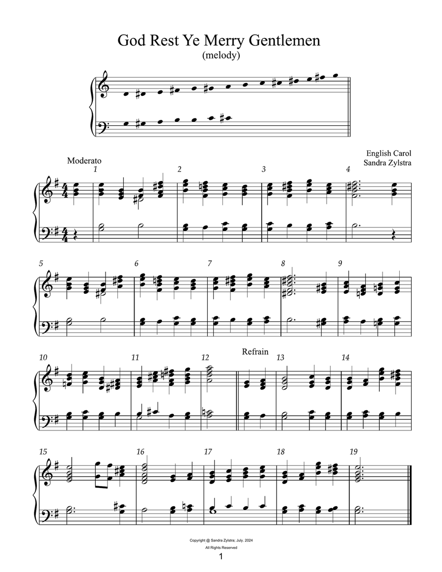 Easy Handbell Hymns -Christmas, Book 1 (2 octave handbells) 2-Octaves scores gallery preview page 4