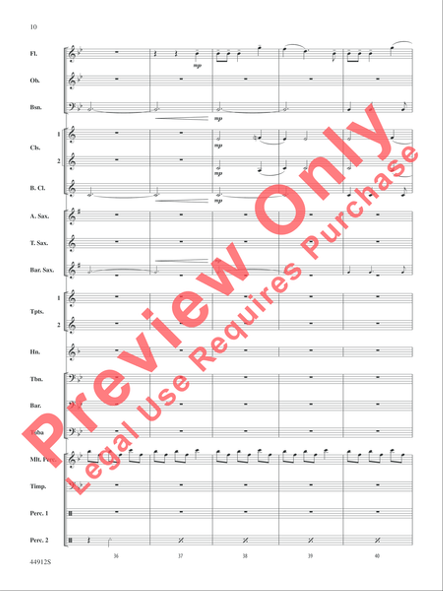 A Yuletide Holiday Concert Band scores gallery preview page 11