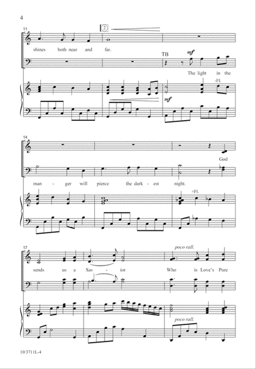 Love's Pure Light 4-Part scores gallery preview page 4