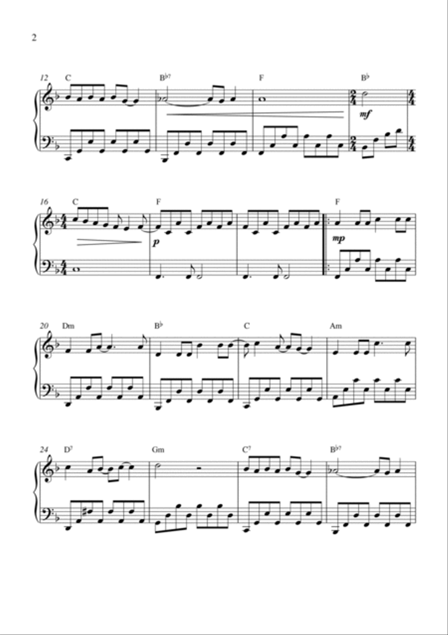 I'll Never Fall In Love Again Piano Solo scores gallery preview page 2