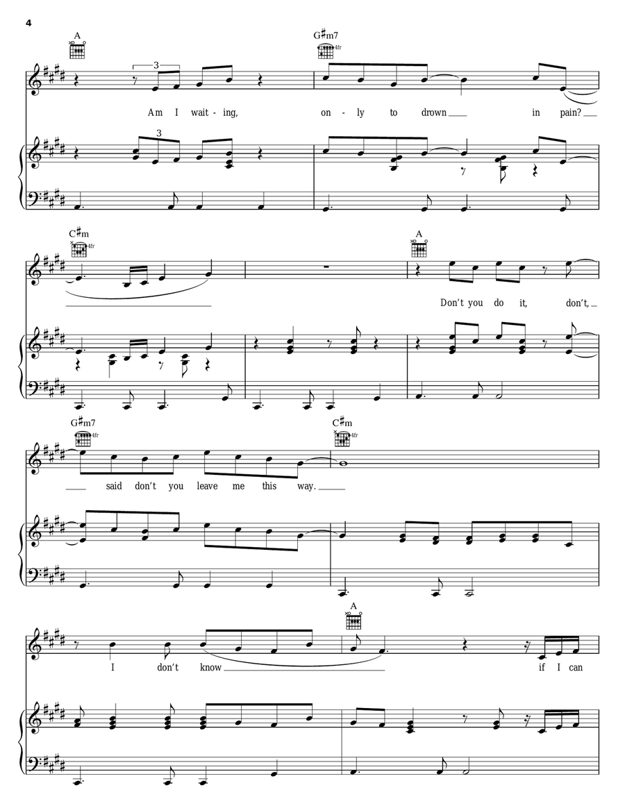 Where Do We Go From Here Piano, Vocal, Guitar scores gallery preview page 4