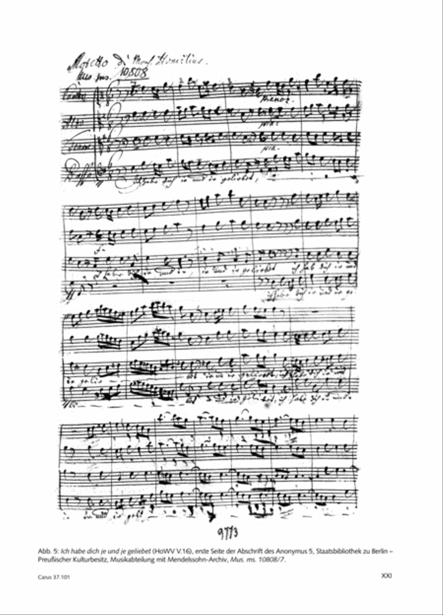 Homilius: Complete Motets. Selected Works. New Edition 2014 4-Part scores gallery preview page 20