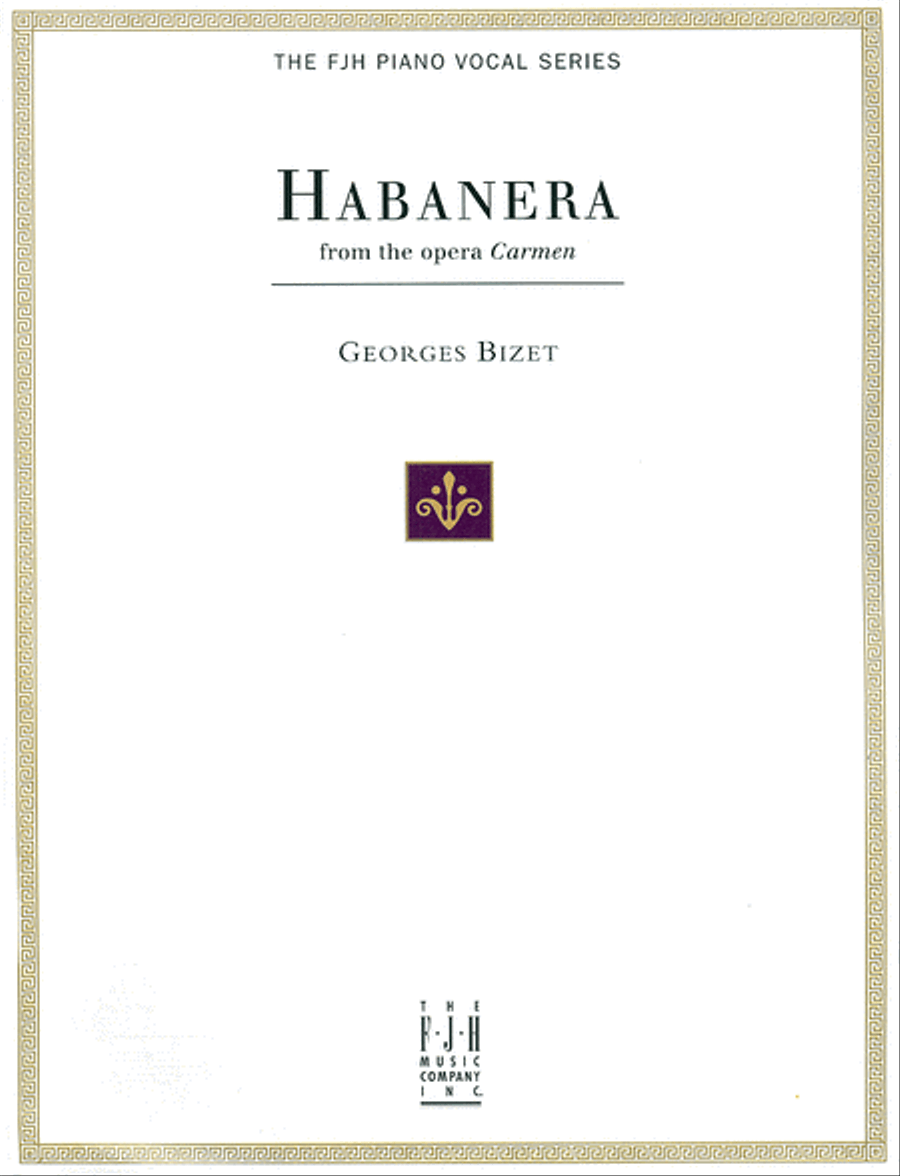 Habanera from the Opera Carmen Piano, Vocal, Guitar scores gallery preview page 1