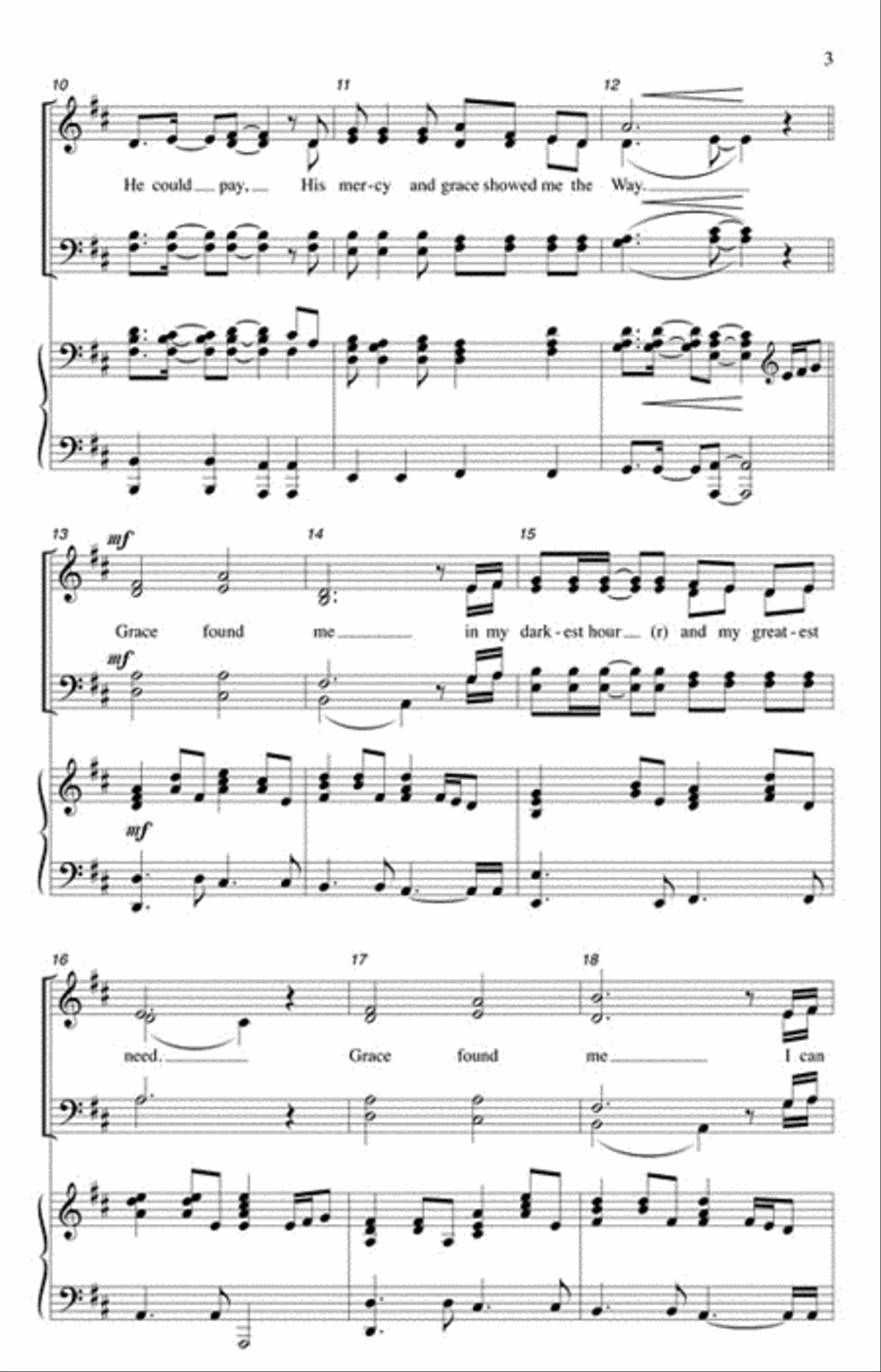 Grace Found Me Grace Found Me 4-Part scores gallery preview page 3