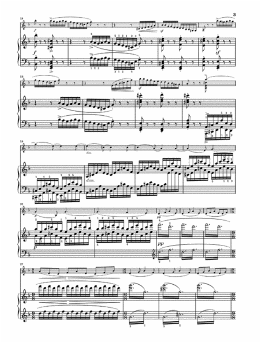 Sonata No. 1 in D minor, Op. 75 Violin Solo scores gallery preview page 3