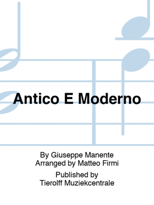 Book cover for Antico E Moderno