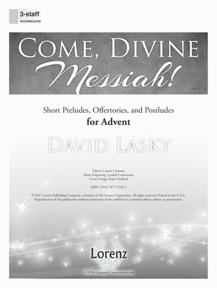 Book cover for Come, Divine Messiah! (Digital Delivery)