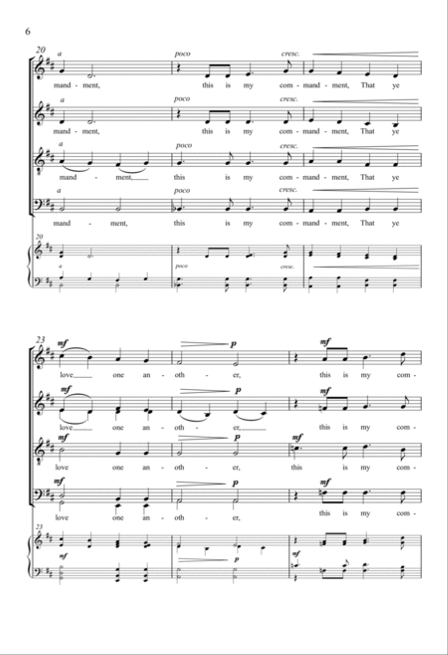 No Greater Love 4-Part scores gallery preview page 4