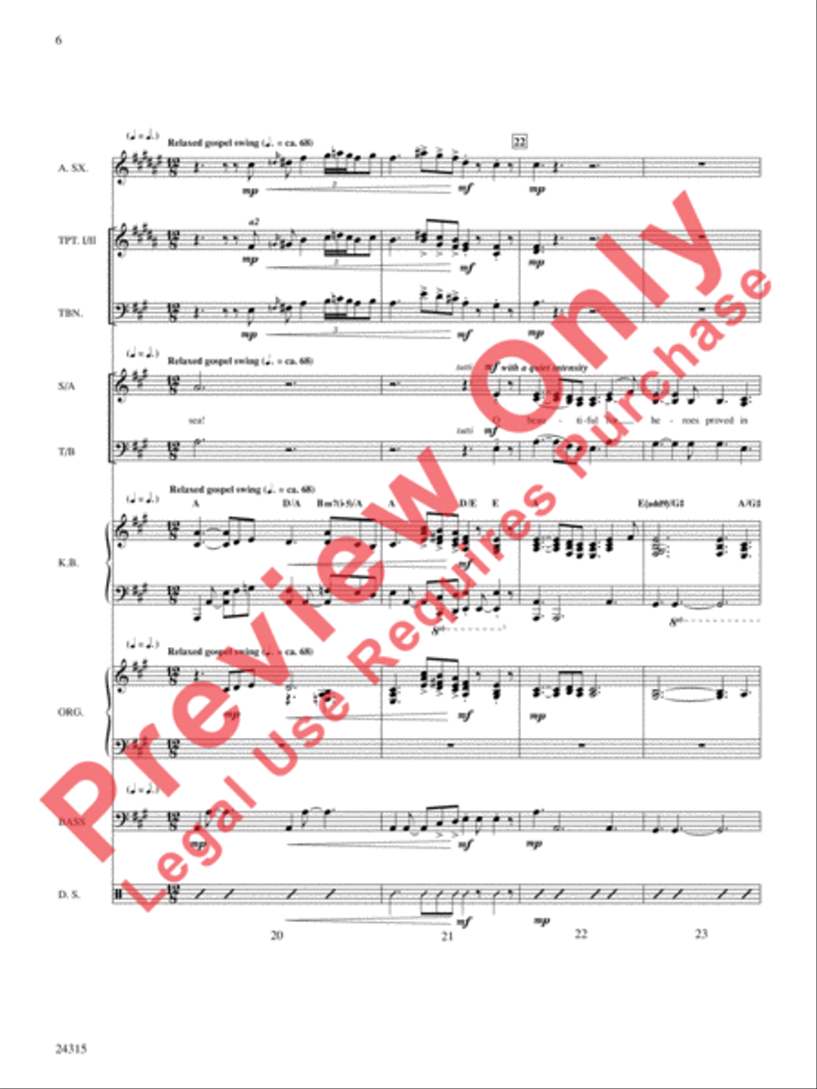 America, the Beautiful America, the Beautiful Choir scores gallery preview page 7