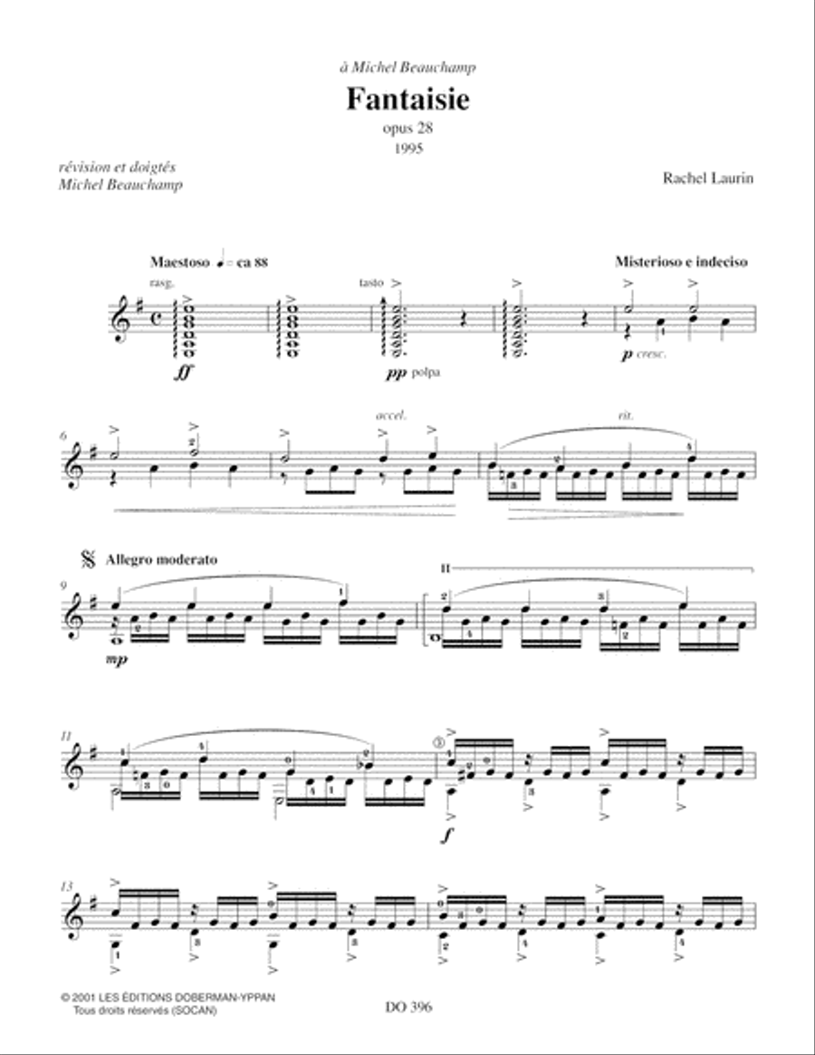 Fantaisie op. 28 Classical Guitar scores gallery preview page 3