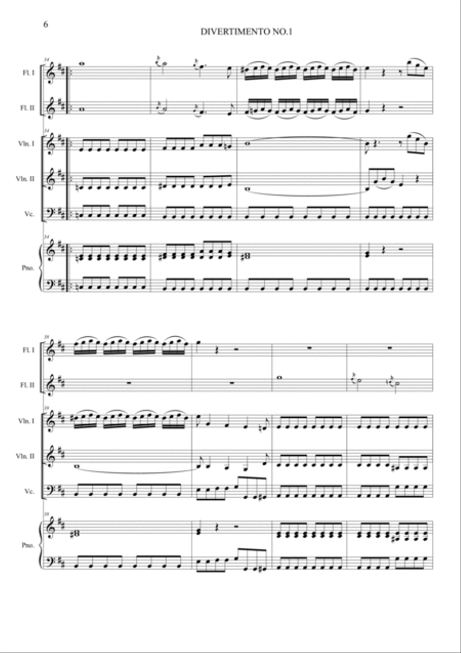 Divertimento K. 136 Divertimento K. 136 Orchestra scores gallery preview page 6