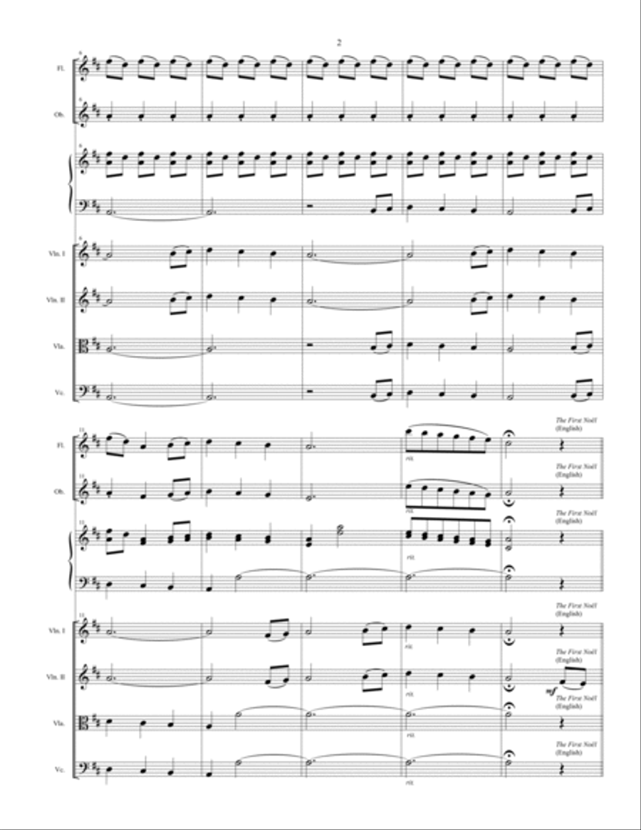 Fantasia for Christmas (chamber orchestra) Chamber Orchestra scores gallery preview page 2