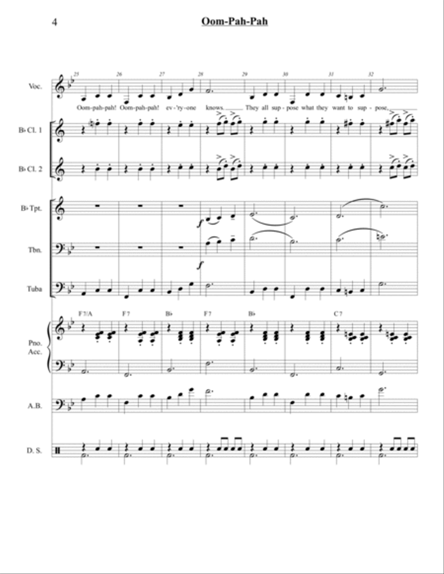 Oom-pah-pah Small Ensemble scores gallery preview page 4
