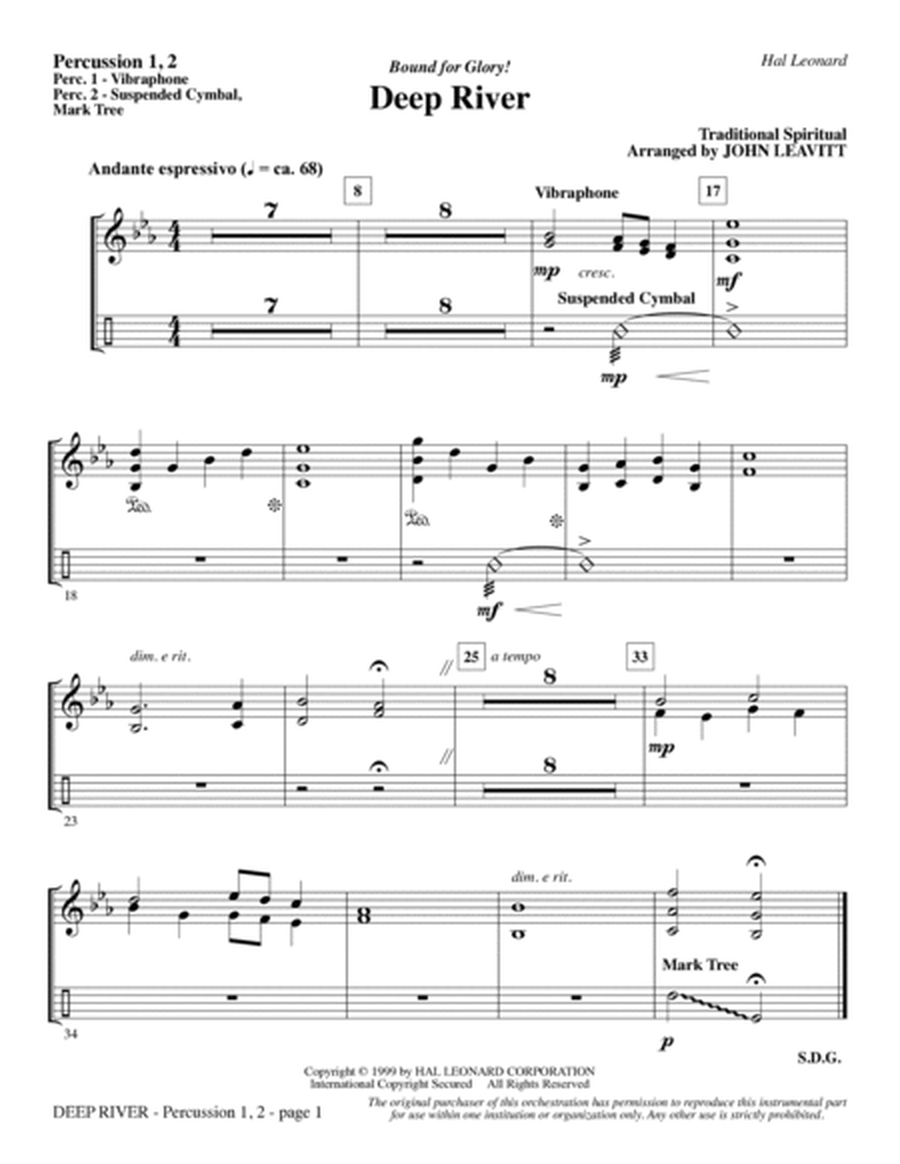 Bound for Glory! - Percussion 1 & 2