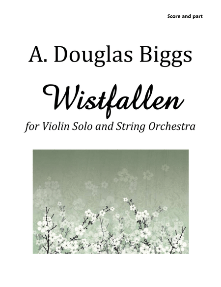 WISTFALLEN for Violin Solo and String Orchestra image number null