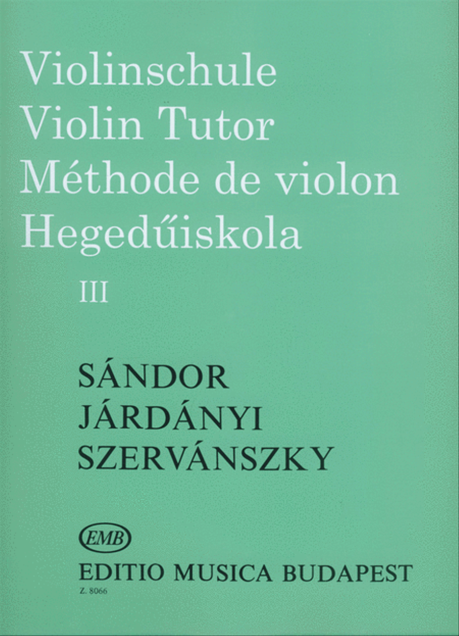 Violinschule - Violin Tutor -Méthode de Violon III Violin scores gallery preview page 1