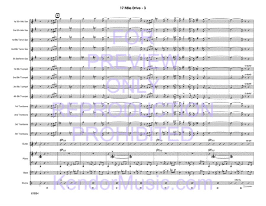 17 Mile Drive Jazz Ensemble scores gallery preview page 4