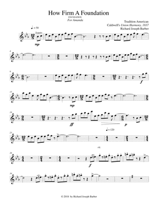 How Firm A Foundation (Violin Part)