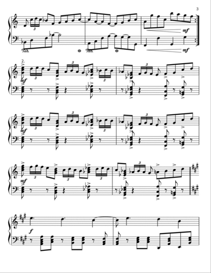 Cat Dancing Cat Dancing Piano Solo scores gallery preview page 3