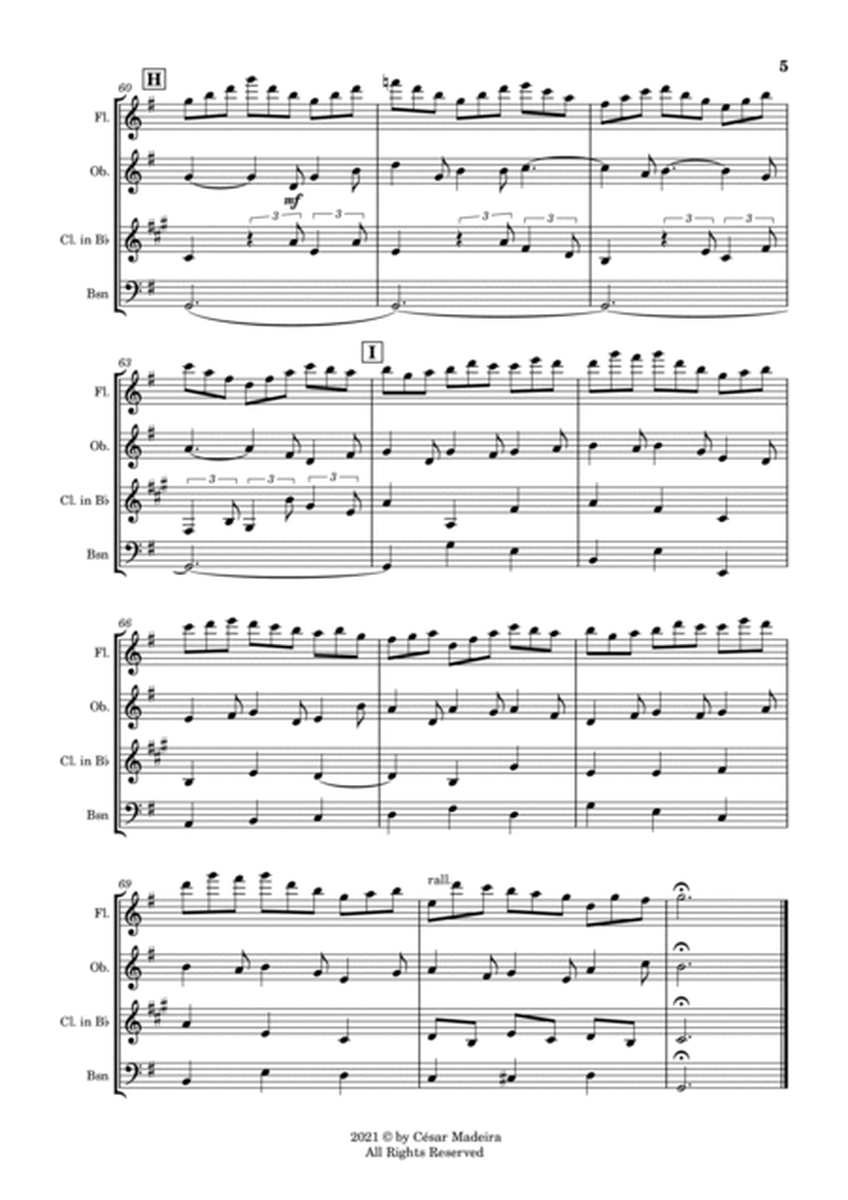 Jesu, Joy of Man's Desiring - Woodwind Quartet (Full Score and Parts) image number null