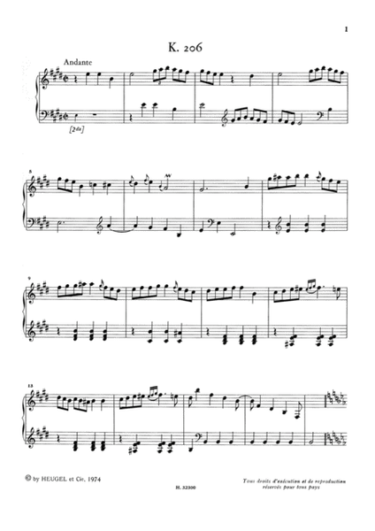 Oeuvres Completes Pour Clavier Volume 5 Sonates K206 A K255 (lp35)