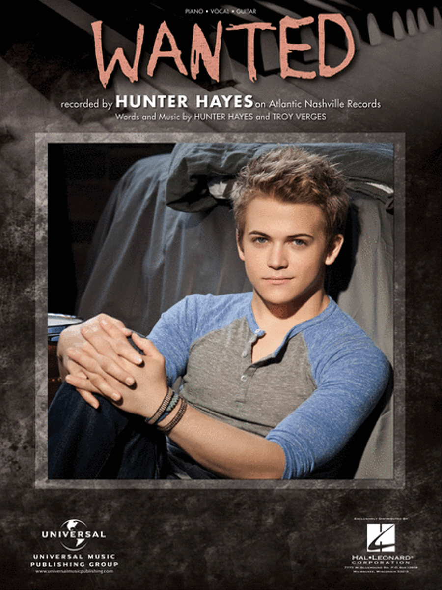 Wanted Wanted Piano, Vocal, Guitar scores gallery preview page 1