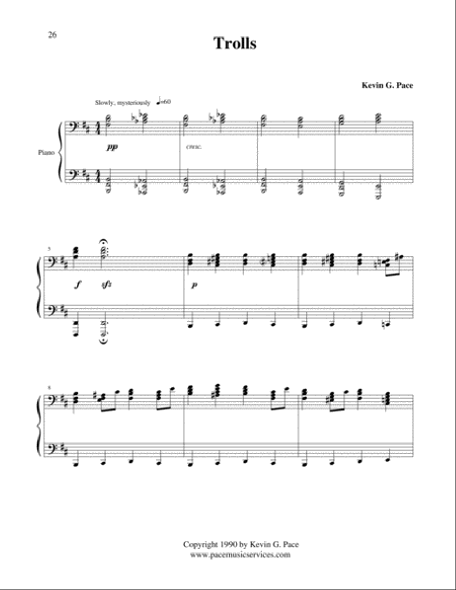 Trolls - original piano solo Piano Solo scores gallery preview page 2