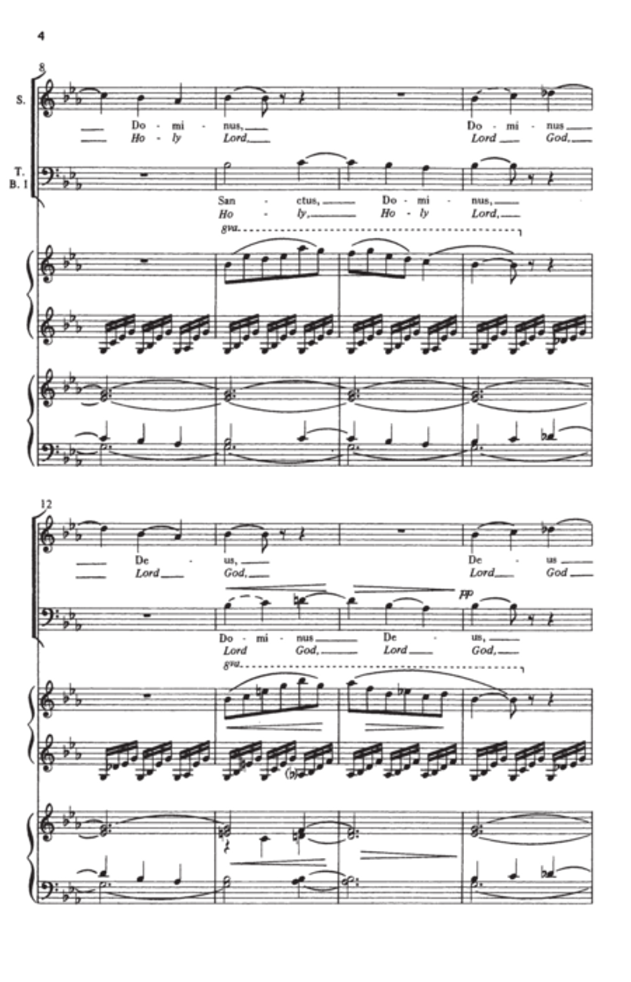 Sanctus 4-Part scores gallery preview page 3