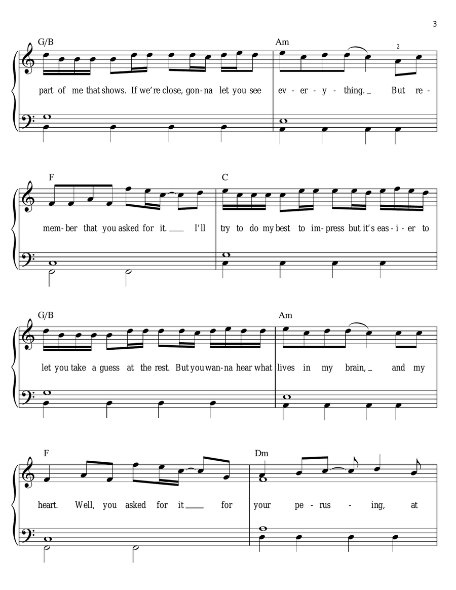 Introducing Me (from Camp Rock 2) Easy Piano scores gallery preview page 3