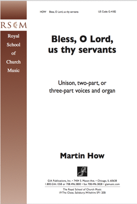 Book cover for Bless, O Lord, Us Thy Servants