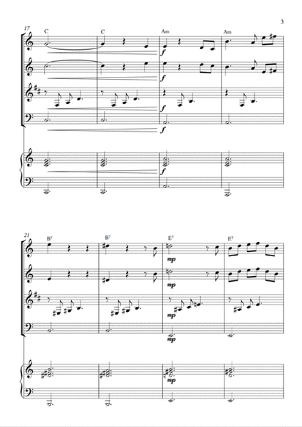 Ave Maria - Schubert - Woodwind Quartet and Piano . With chords image number null