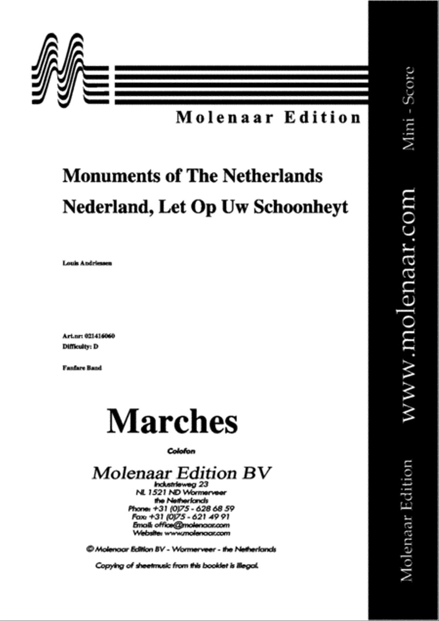 Monuments of the Netherlands Fanfare Band scores gallery preview page 2